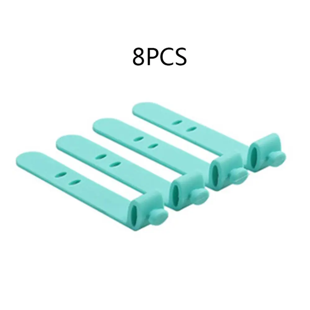 Silicone Straps Anti-Lost Headphones Storage Straps Soft Tape Data Cable Straps Creative Cable Winder - Цвет: Зеленый