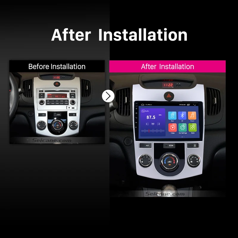 Seicane Android 10 2 din автомобильный радиоприемник GPS для 2008 2009 2010 2011 2012 KIA Форте MT