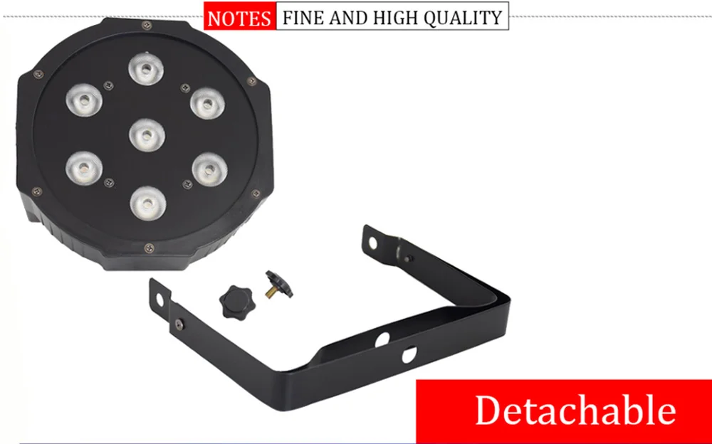 Led плоский Par 7x12 Вт RGBW DMX512 сценический эффект освещение для DJ диско DJ и вечерние 4 шт./лот