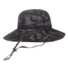 Новые летние камуфляжные ковшовые головные уборы для мужчин и женщин, рыбацкая шляпа, уличная шляпа для альпинизма, спортивные летние шапки,# Zer