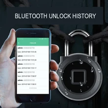 waterproof Smart USB Rechargeable Door Lock Quick Unlock  Padlock Gold silver Bluetooth/Fingerprint Lock Keyless
