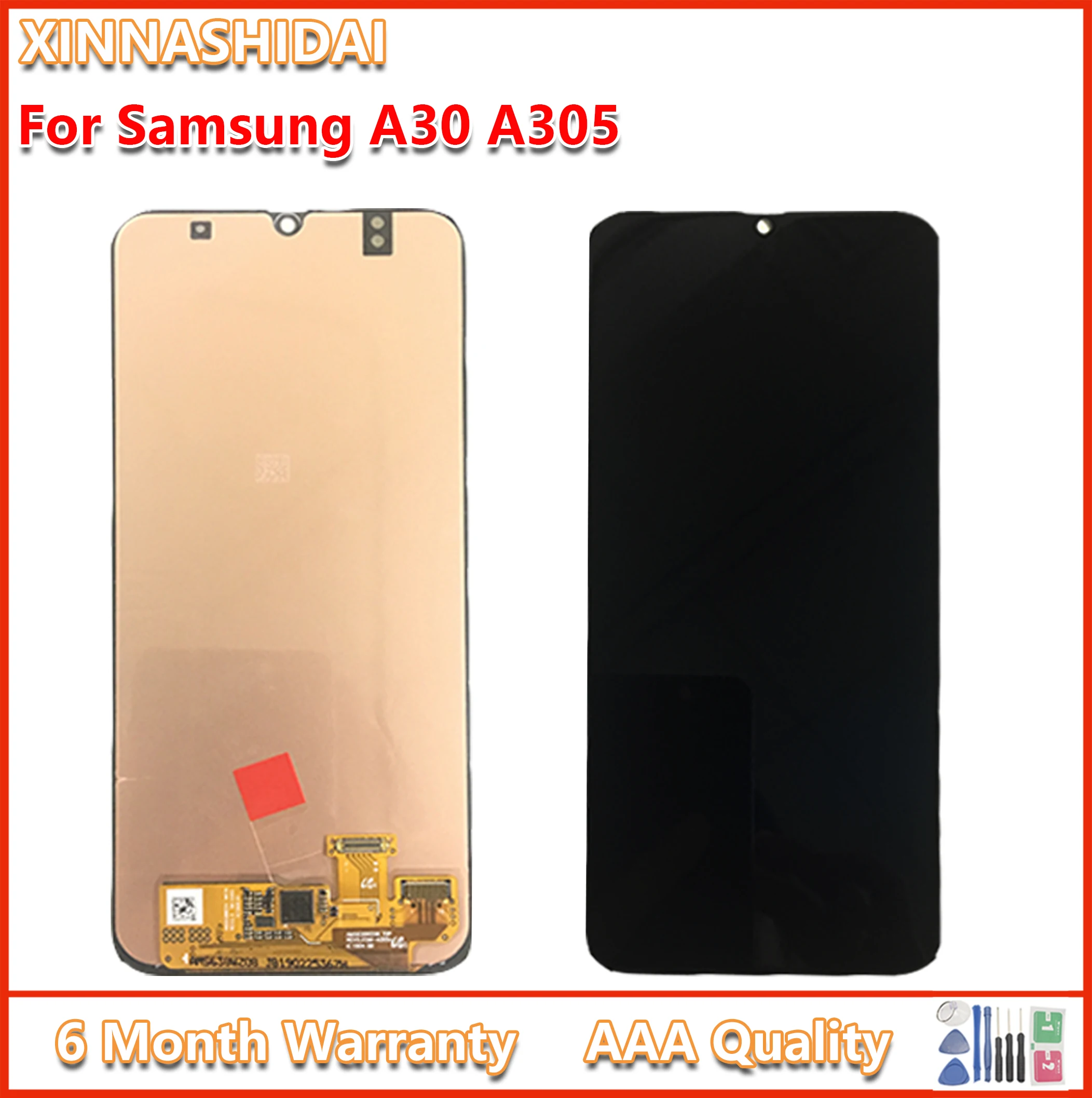 ЖК-дисплей для SAMSUNG Galaxy A30 A305/DS A305FN A305G A305GN A305YN сенсорный экран в сборе замена |