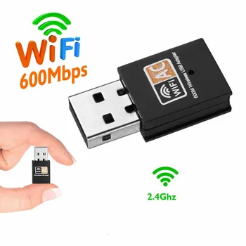 

Mini USB WiFi Adapter USB Ethernet WiFi Dongle 600Mbps 2.4Ghz Lan WiFi Adapter PC Antena Wi Fi Receiver AC Wireless Network Card