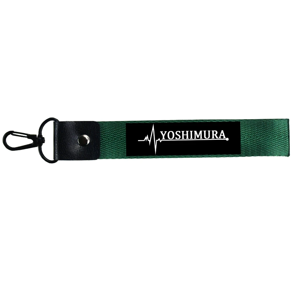 Мотоциклетный брелок для Yoshimura, значок выхлопной трубы, автомобильные кривые брелки, OEM ювелирные украшения, наклейка ID карты, ремни, телефонные ремешки