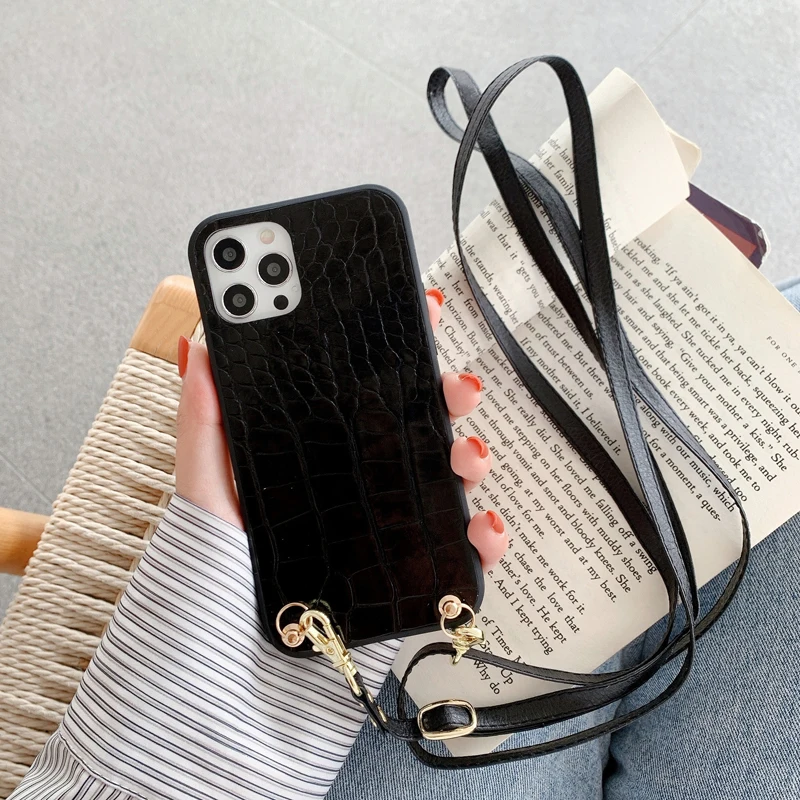 Luxury brand leather wallet chain crossbody soft Phone Case For iPhone 11  Pro XS Max XR X 6S 7 8 plus for samsung S8 S9 S10 A51 - AliExpress