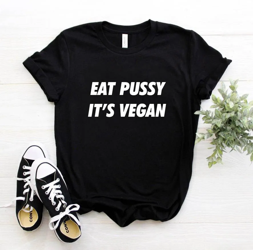 Женская футболка с буквенным принтом eat pussy повседневная хлопковая хипстерская