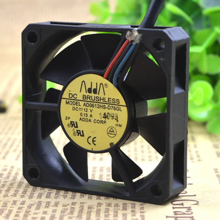 Вентилятор охлаждения для зарядного устройства ADDA 6015 AD0612HS-D76GL DC12V 0.13A
