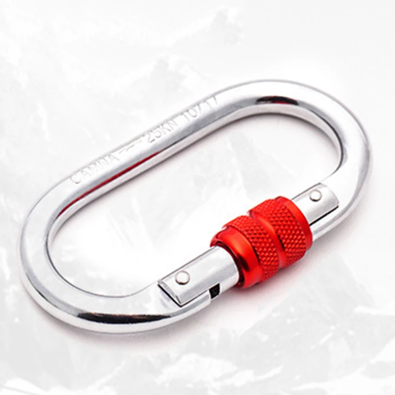 

25KN -HEAVY DUTY SCREW LOCK CARABINER SNAP CLIP HOOK KARABINER CARABINA-CLIMBING