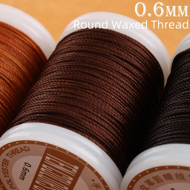 Waxed Linen Thread Bookbinding  Thread Sewing Leather Hand - 0.8mm Wax  Thread Sewing - Aliexpress