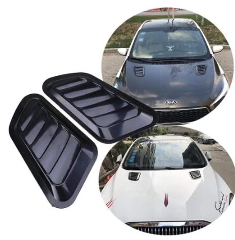 

Universal Car Bonnet Hood Scoop Air Flow Intake Vent Cover Decoratieve Zwarte Auto Air Flow Vent Cover