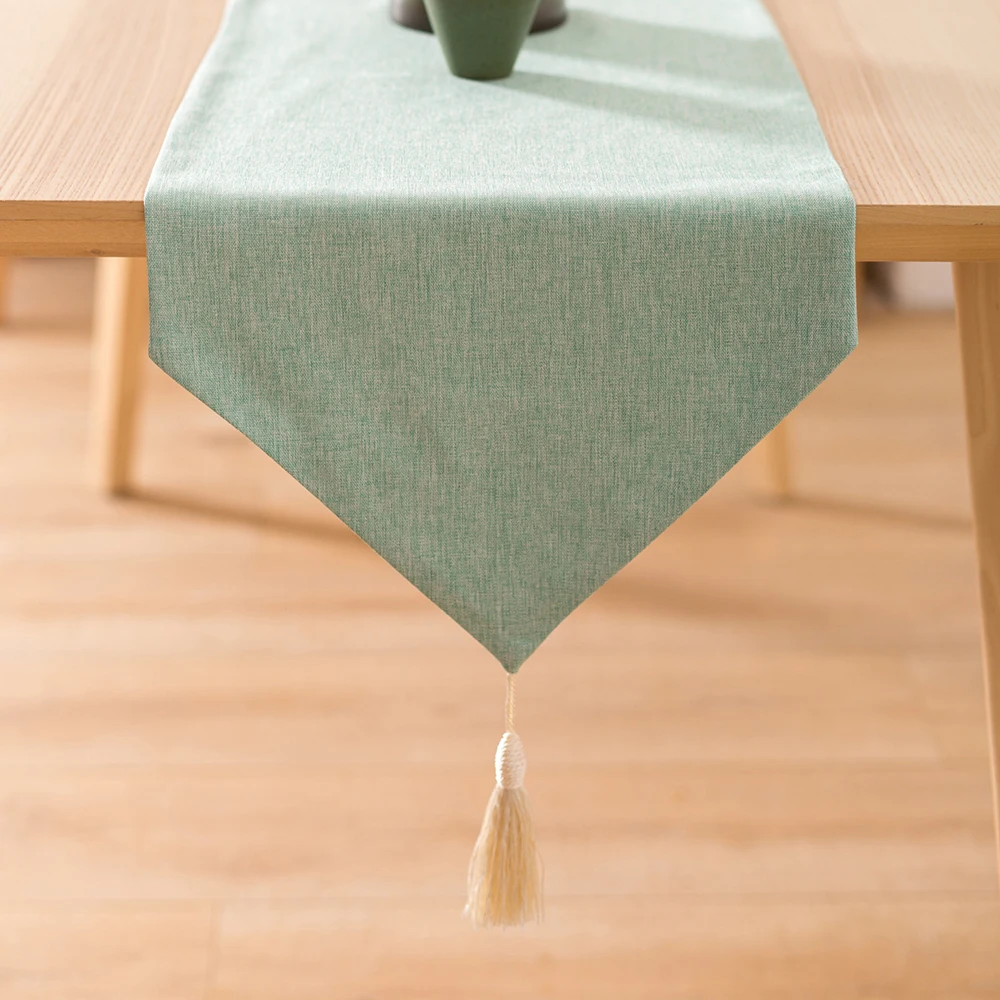 

Solid color Table Runner Ripple Christmas Decorations For Home Table Table Runner Track On The Table Decoration Accessories