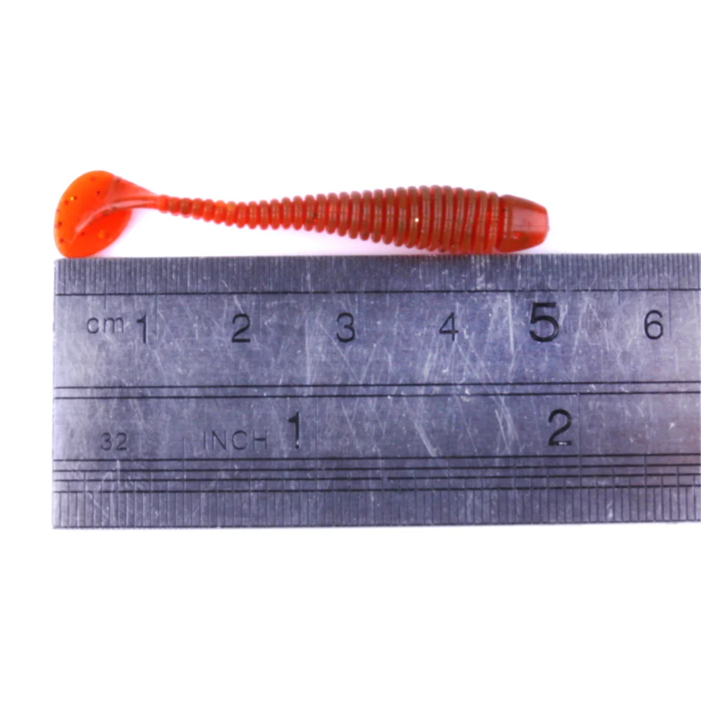 1pcs/ outdoor Sea fishing lifelike soft bait 5cm/0.6g Artificial Crank T tail Soft insect Wobbler Isca Japanese fishing tackle