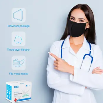 

40Pcs New Mask Pad Replacement Protective Breathable Disposable Masks Anti-Saliva Mouth Face Mask Mat Pad Filter Non-woven GY
