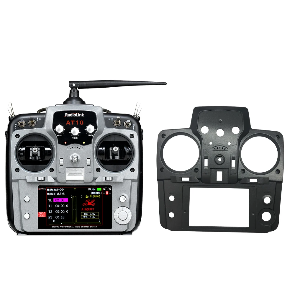 Coque arrière de remplacement pour émetteur AT10II/AT10, pièces détachées drone radiocommandé, avec emplacement pour batterie.