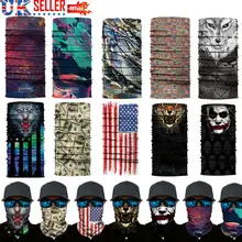 Лицо Череп щит Байкер Балаклава трубка Снуд шарф бандана с изображением масок для лица Великобритания