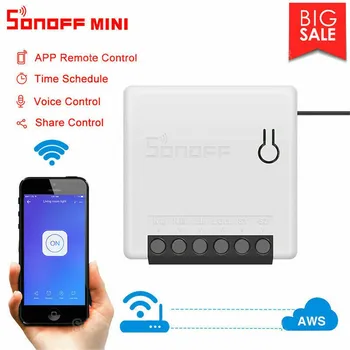 

SONOFF Mini Wifi DIY Smart Switch Voice APP Remote Control for Alexa for Google