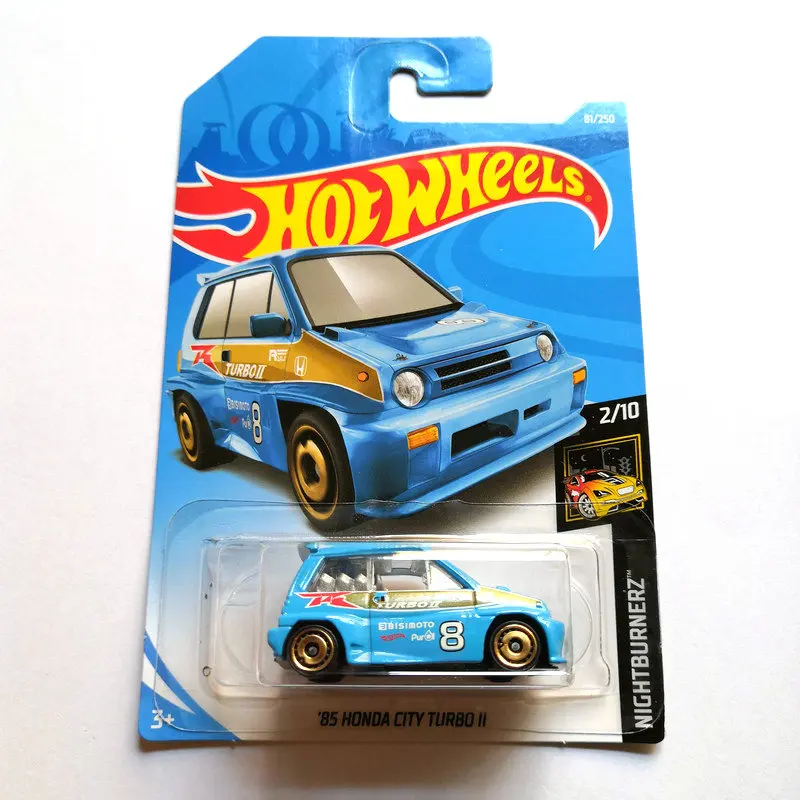 Горячие колеса 1: 64 Автомобиль HONDA CIVIC Тип R EF HONDA CR-X HONDA CITY TURBO Коллекционная серия металлические Литые модели автомобилей - Цвет: HONDA  2019-81