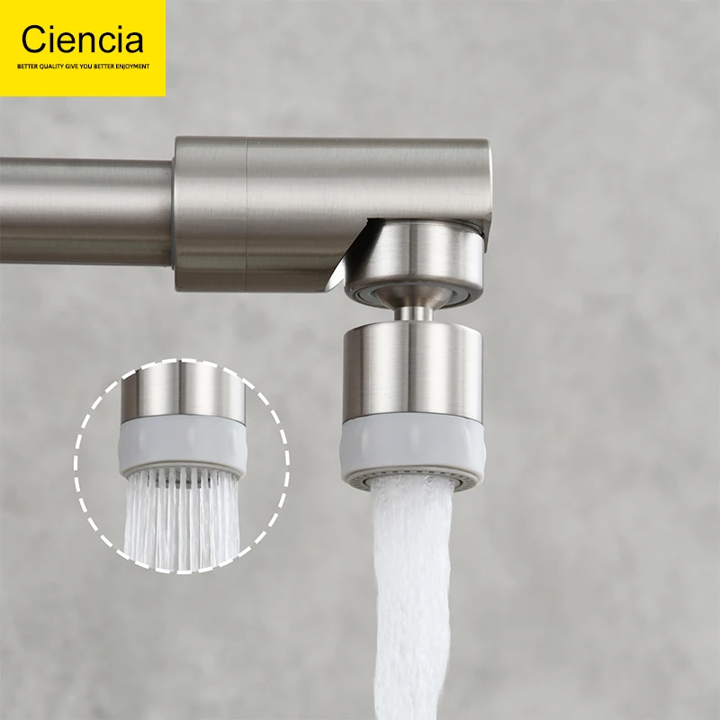 Free Shipping Brass Kitchen Aerator with Silicone Head M22 Female M24