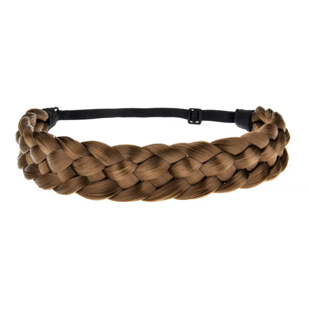 JAYCOSIN Accessory Trendy Wild Lady Synthetic Wig Braided Hair Band Design Simple Elastic Twist Headband Princess Hair 1217#2