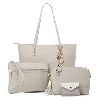 

Diysomes Women Handbags Female Shoulder Crossbody Bags Ladies PU Leather Messenger Envelope Bags Combination Packages Solid Bag