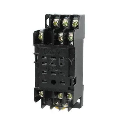 

DYF11A 11 Pins DIN Rail Mount Power Relay Holder Socket Base for HH53P MY3