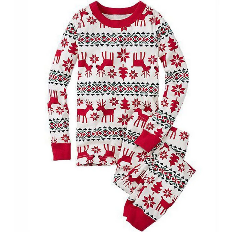 Семейный Рождественский пижамный комплект; Рождественская одежда для сна для детей и взрослых; комплект из 2 предметов; Ночная одежда; коллекция года; Семейные рождественские пижамы; пижамные комплекты