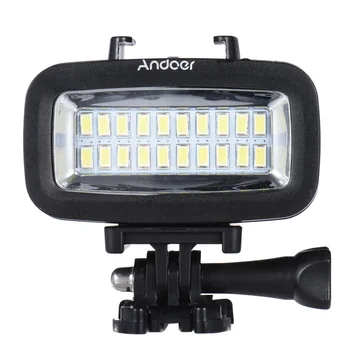 

Andoer Diving LED Video Light LED Lighting Lamp High Power 700LM with Diffuser for GoPro SJCAM Sports Action Camera