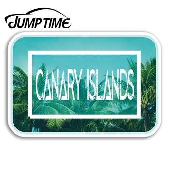 

Jump Time Canary Islands Vinyl Stickers Travel Sticker Laptop Luggage Decal Truck Window Car Wrap Car Accessories