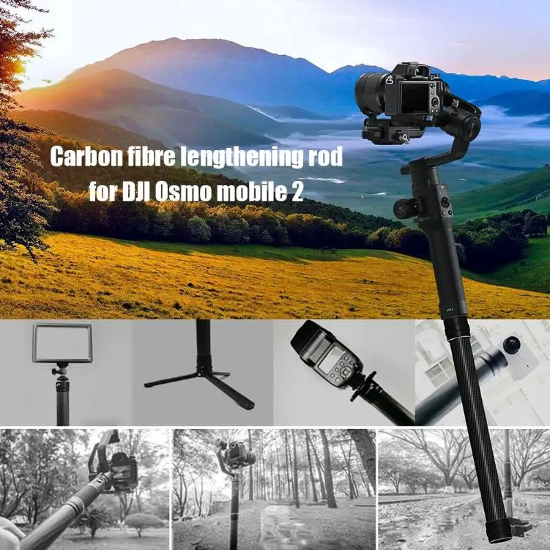 Удлинитель для удилища, удобный, прочный, прочный, для DJI OSMO Mobile 3, ручной карданный стабилизатор с винтом 1/4 3/8