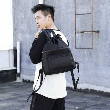 

OLOEY 2019 The New Korean version Student Bag Drawstring Backpack Waterproof Bag sports bag Ladies travel backpack Bag for Women