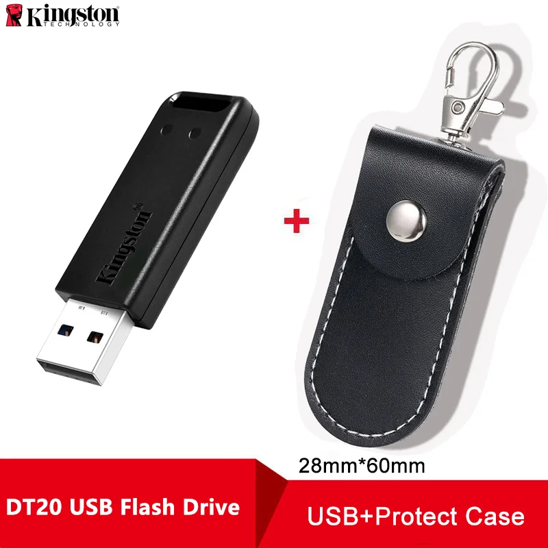 kingston USB флеш-накопитель DataTraveler 20 флешка 32 Гб 64 ГБ флеш-накопитель USB 2,0 флешка карта памяти флеш-накопитель - Цвет: DT20-Protect-Case