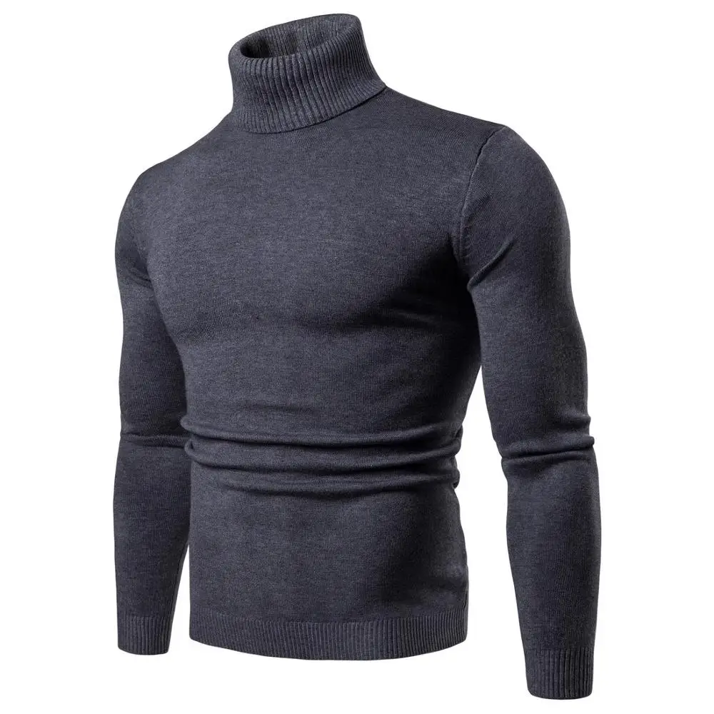 Goede Nieuwe Streetwear mannen Winter Warm Katoen Hoge Hals Trui Jumper