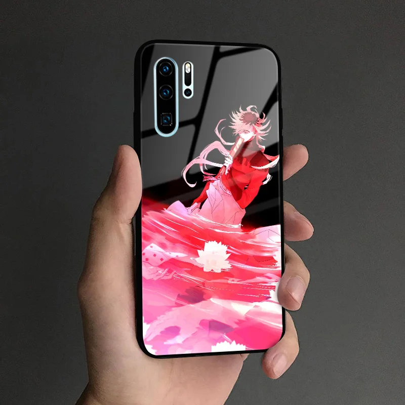 Doma Kimetsu no Yaiba мягкий силиконовый стеклянный чехол для телефона, чехол для huawei Honor V mate P 9 10 20 30 Lite Pro Plus Nova 2 3 4 5 - Color: AE 3600