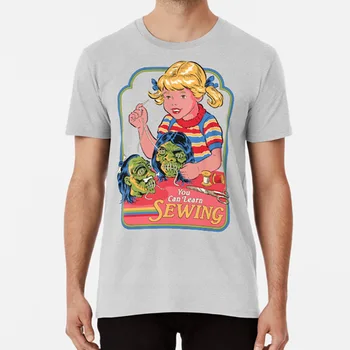 

You Can Learn Sewing T Shirt Voodoo Shrunken Head Sewing Occult Funny Parody Retro Vintage Nostalgia 70s