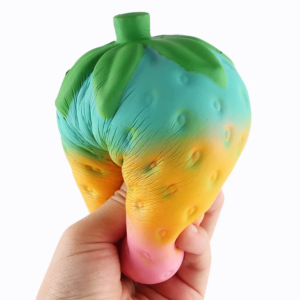 Мягкий при нажатии Jumbo снятие стресса клубника ароматизированный медленно поднимающийся игрушки подарки Мягкое снятие Стресса Игрушка Забавная детская игрушка Feb25