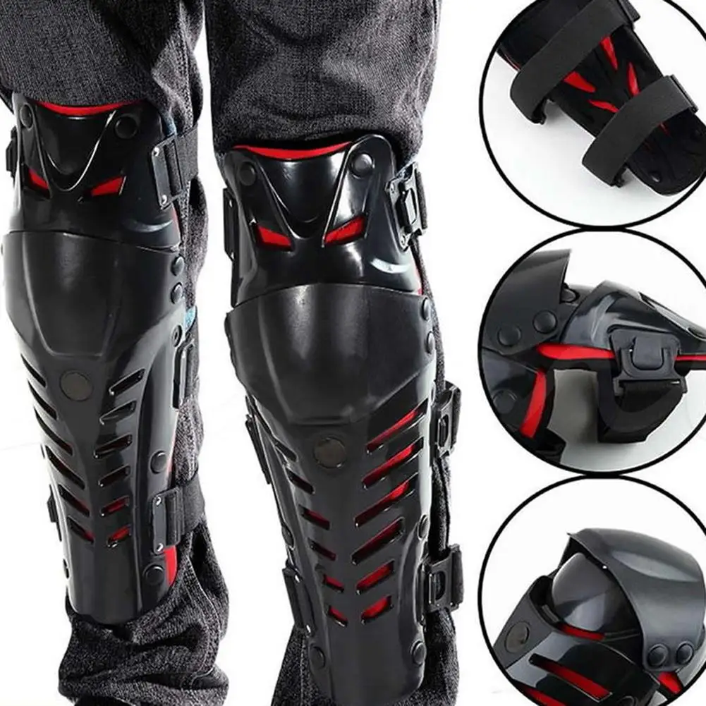 

Motorcycle Motocross Knee Pad Protector Sports Guards Brace Protective Gear High impact plastic shells