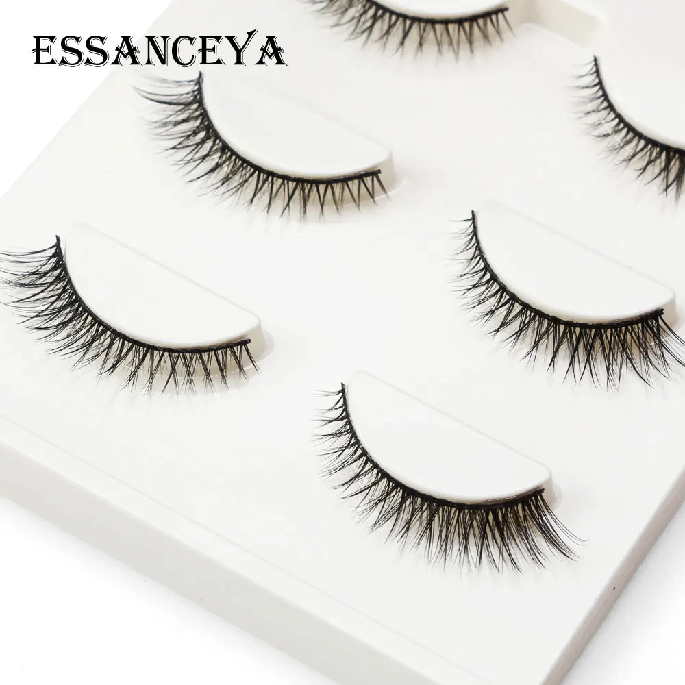 ESSANCEYA 3 пары натуральные накладные ресницы наращивание ресниц Инструмент Maquillage Cilios ресницы искусственные Cilios сексуальные лахсы - Цвет: MAG7006-SD10