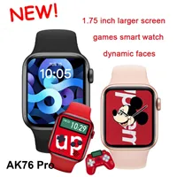 AK76 Pro Mannen Vrouwen 44Mm Smart Horloge Iwo 15 Waterdicht Hartslag Bloeddrukmeter Fitness Tracker Smartwatch Sport modus
