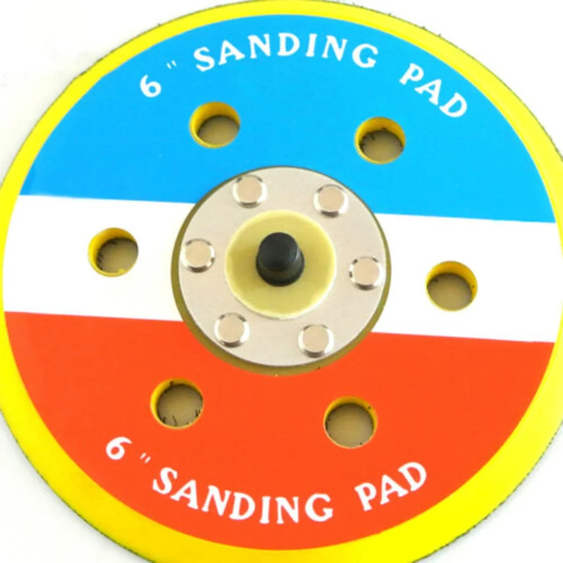 12000RPM 6 Inch Dual Action Random Orbital Sanding Pads For Air Polisher