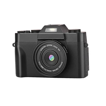 

AMS-4K Wireless Camcorder 30MP 1080P HD Digital Camera 16X Zoom Anti-Shake with 180° Rotating Screen Microphone for Travel/Gift