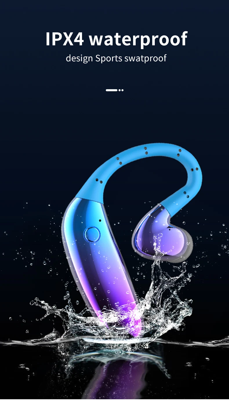 Bluetooth наушники с шумоподавлением, Бизнес Беспроводная bluetooth-гарнитура с микрофоном для водителей, спорт, громкая связь, Беспроводная для iPhone
