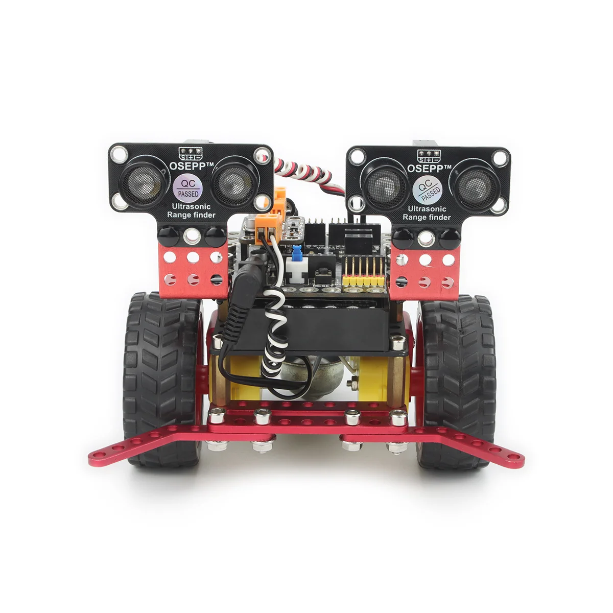 Aluminum Alloy Ultrasonic Follower Robot DIY For Arduino Programming To Learn Automatic Control | Электронные компоненты и