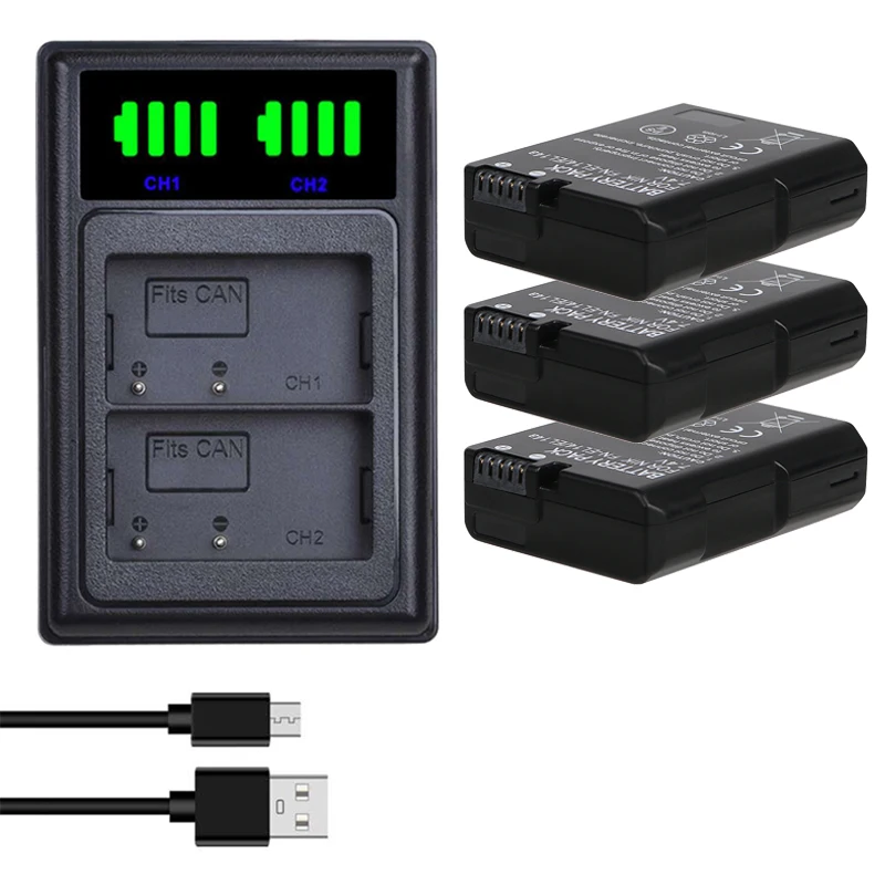 2x1500mAh EN EL14 EL14a батарея + LCD двойное зарядное устройство для Nikon P7800 P7100 D3400 D5500 D5300 D5200
