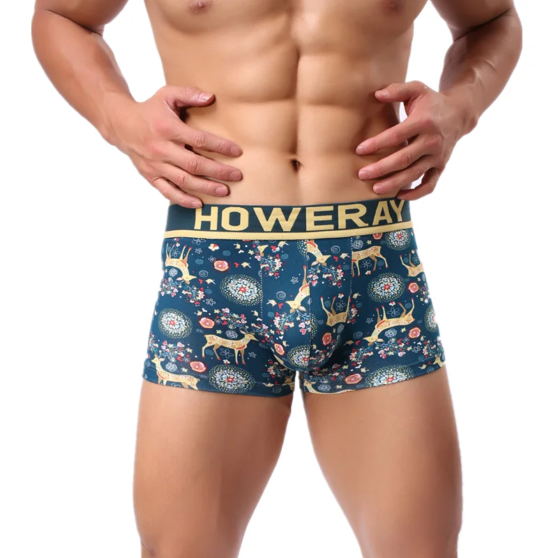 

Men Boxers Sexy Underwear Cuecas Calzoncillos U Convex Pouch Gay Underpants Male Panties Shorts Ropa Interior Hombre