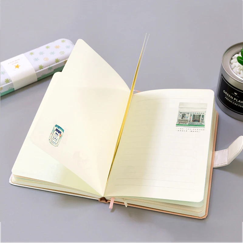 A5 свежий милый кожаный карманный Bullet Journal планировщик персональный органайзер Еженедельный дневник путешественник блокнот с цветными страницами канцелярские принадлежности