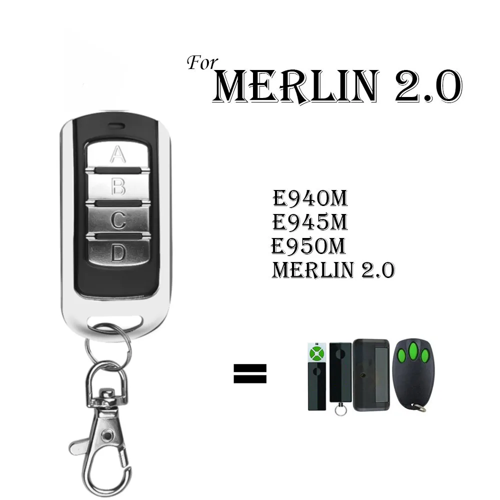 Nuovo Per Merlin 2.0 Tipo Merlin E945 E950 Compatibile Garage/Cancello Apriporta Telecomando Manuale Sicurezza 2.0