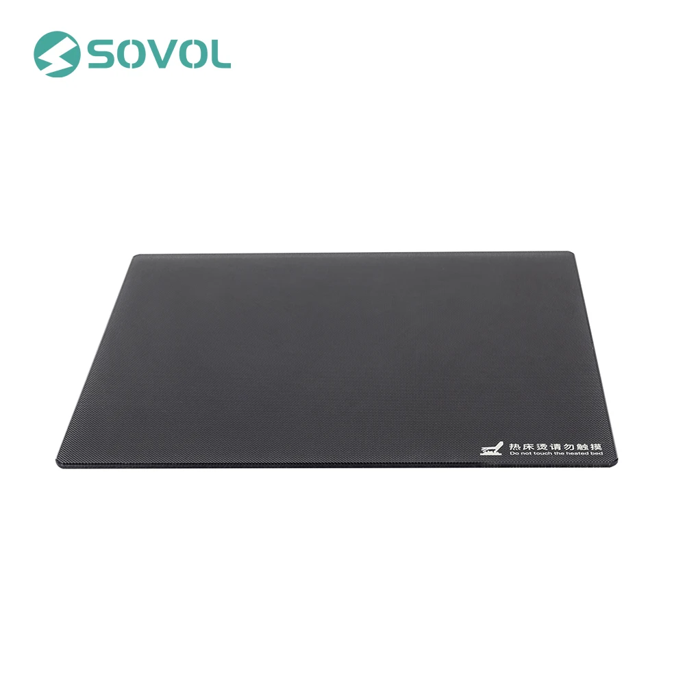 Sovol кремниевый углерод с подогревом, покрытие из закаленного стекла 240x280x3 мм для SV01 со специальным химическим покрытием, 3DP части