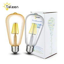 

ST64 LED Filament Bulbs E27 Bulb Retro Antique Lamp Bombillas 220V 4W 8W 12W 16W Glass Gold Edison Light Vintage Home Decor