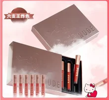 Hello Kitty – rouge à lèvres hydratant pour filles, produit cosmétique, à Air, glaçage, tasse antiadhésive, blanc d'étudiant, coffret cadeau 6 pièces