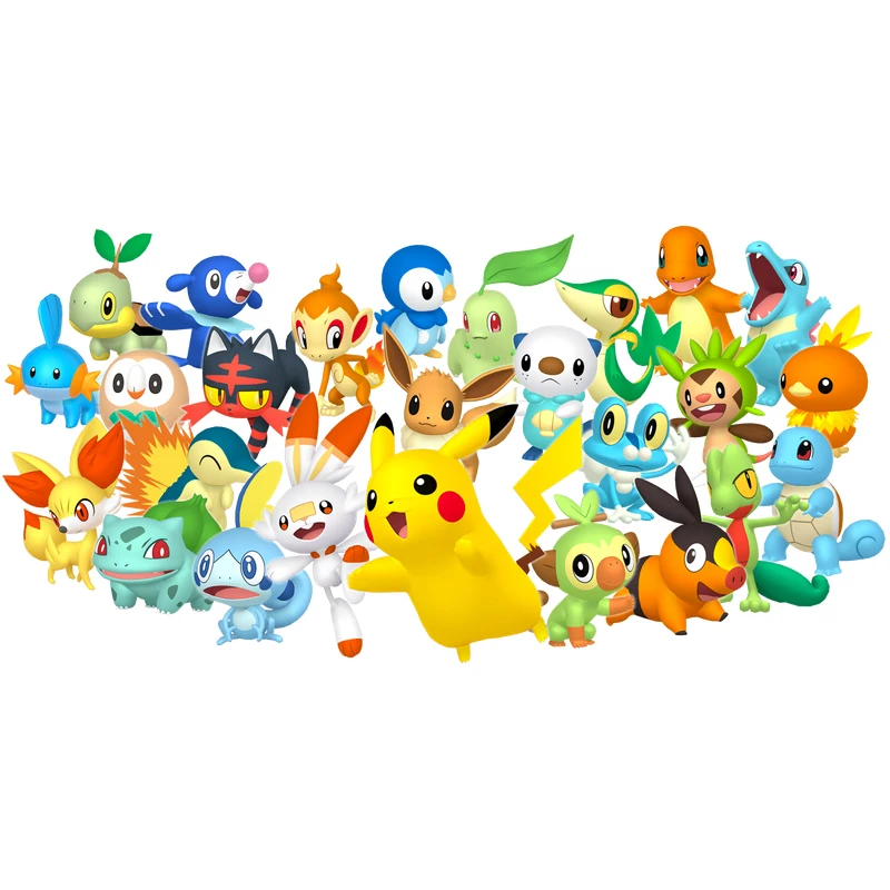 7 шт. оригинальный Покемон TOMY Starter Pokemon 4 см игрушки хобби аниме экшн-фигурки модели
